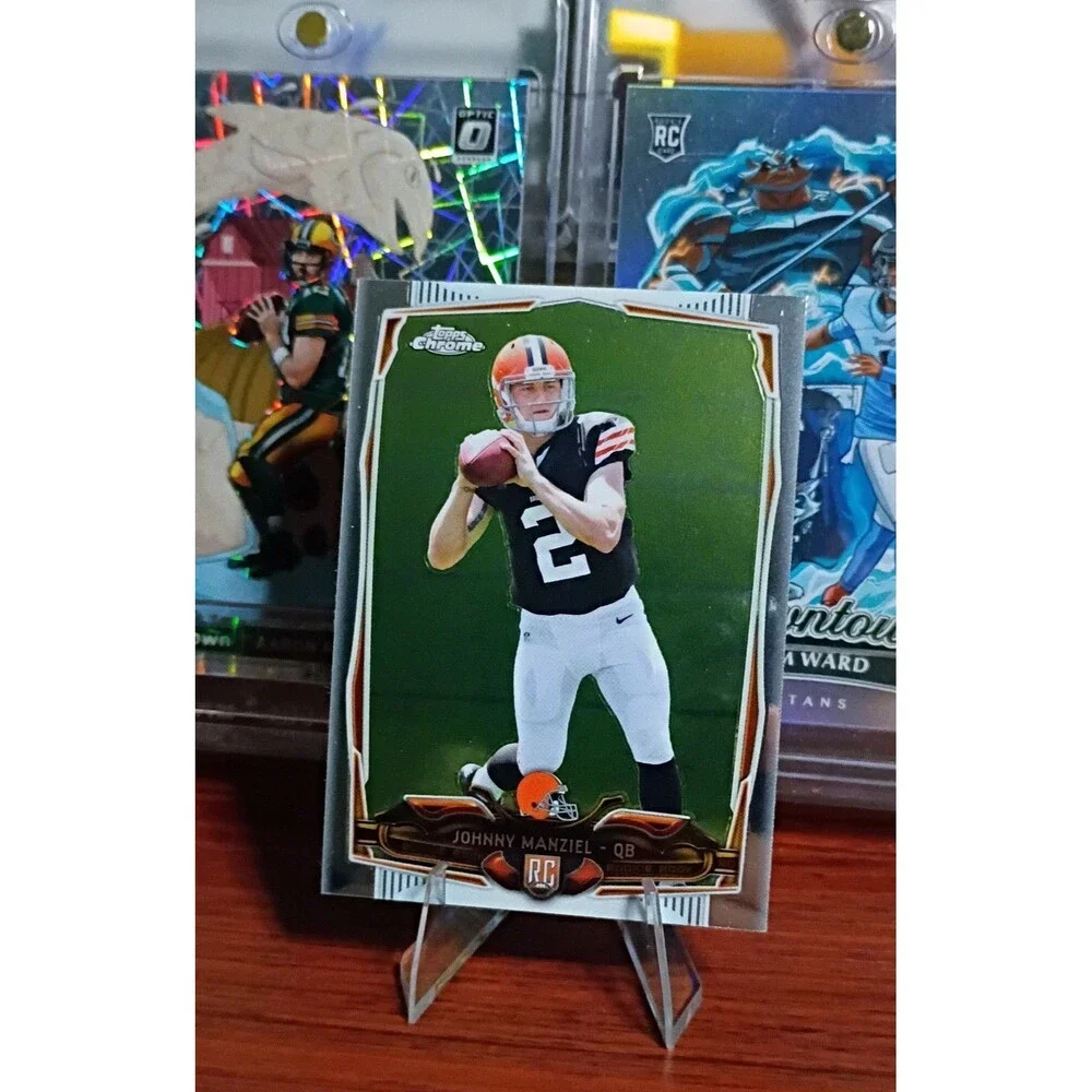 2014 Topps Chrome - Johnny Manziel #169 Both Hands on Ball (RC) Pack Fresh